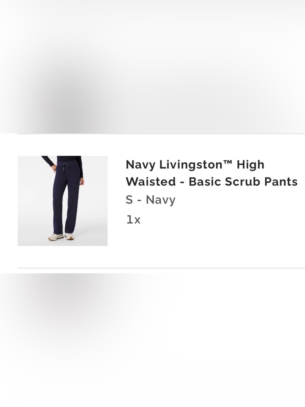 Women’s Livingston Navy Scrub Pant LONG. Never worn